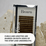 BROWN HYLON VELVET LASHES MIX